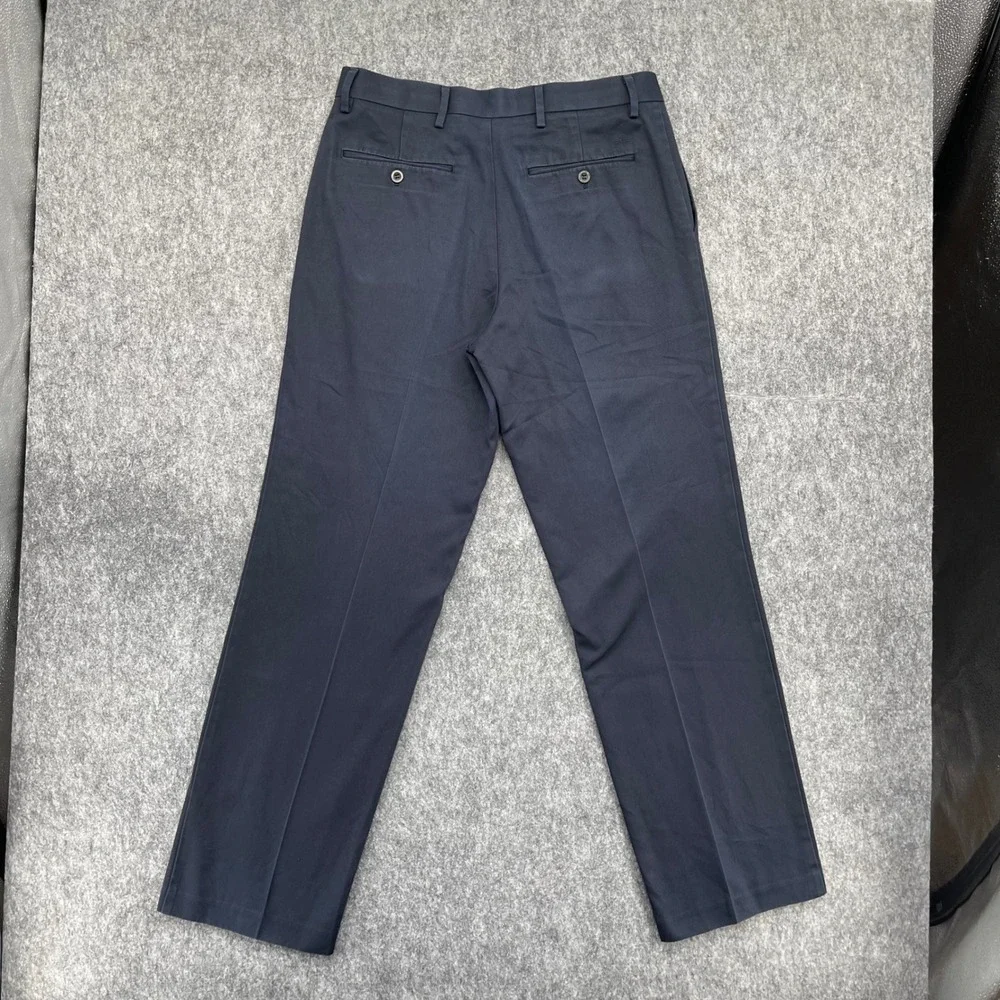 Dockers Pants Mens 32x32  Essential Khaki D2 Straight Fit Cotton Chinos Blue